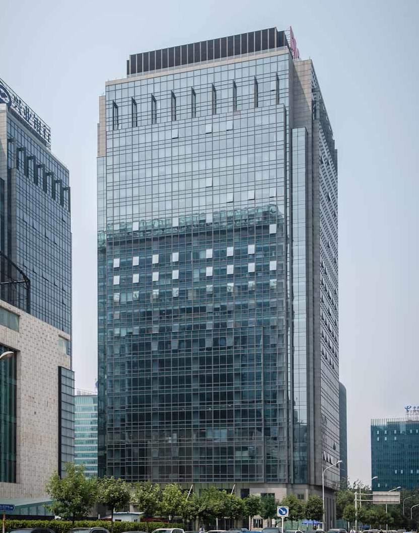 北京華融大廈幕墻窗戶五金件維修工程