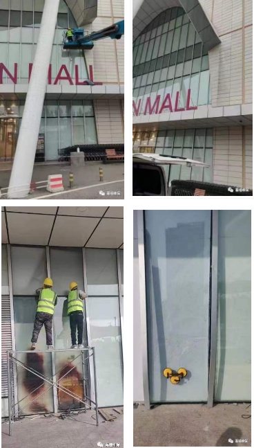 幕墻玻璃更換